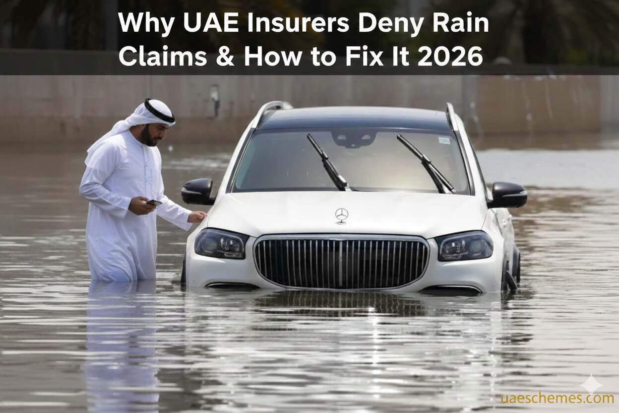 Why UAE Car Insurers Deny Rain Claims & How to Fix It 2026